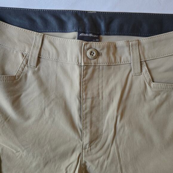 Eddie Bauer Hiking Shorts - Men's 34 - Khaki 10.5" Inseam - Picture 2 of 6